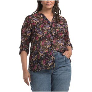 KUT FROM THE KLOTH Plus Jasmine Button Front Shirt